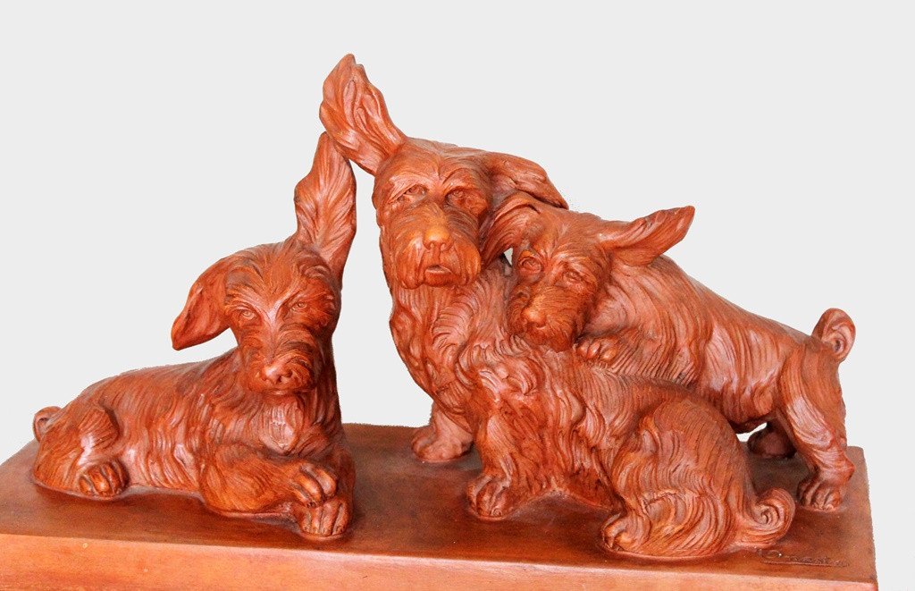 Group Of Dogs, Terracotta