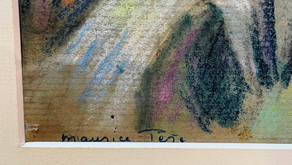 Maurice TÊTE (1881-1948) Pastel-photo-4