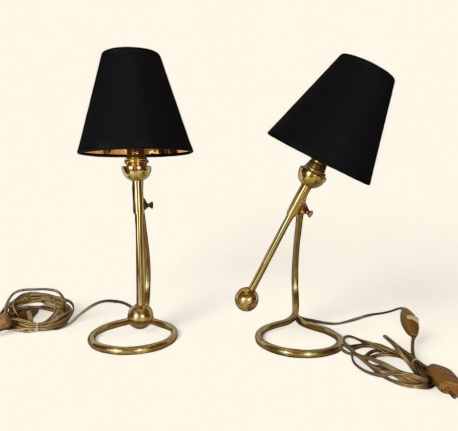 Pair Of Table Lamps / Sconces By Kaare Klint (1888-1954), 1950s.-photo-3