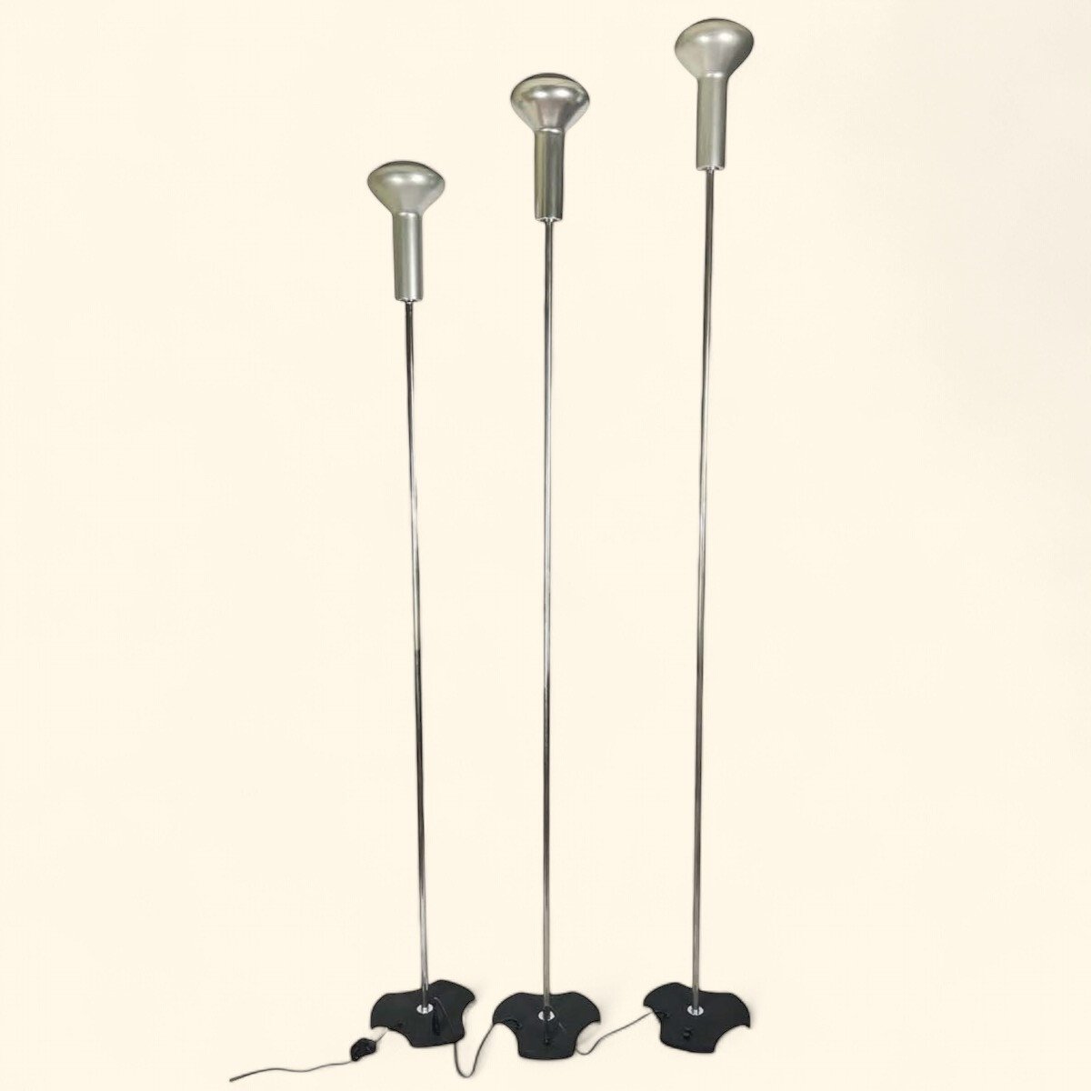 Three Floor Lamps Model #1073 By Gino Sarfatti / Arteluce