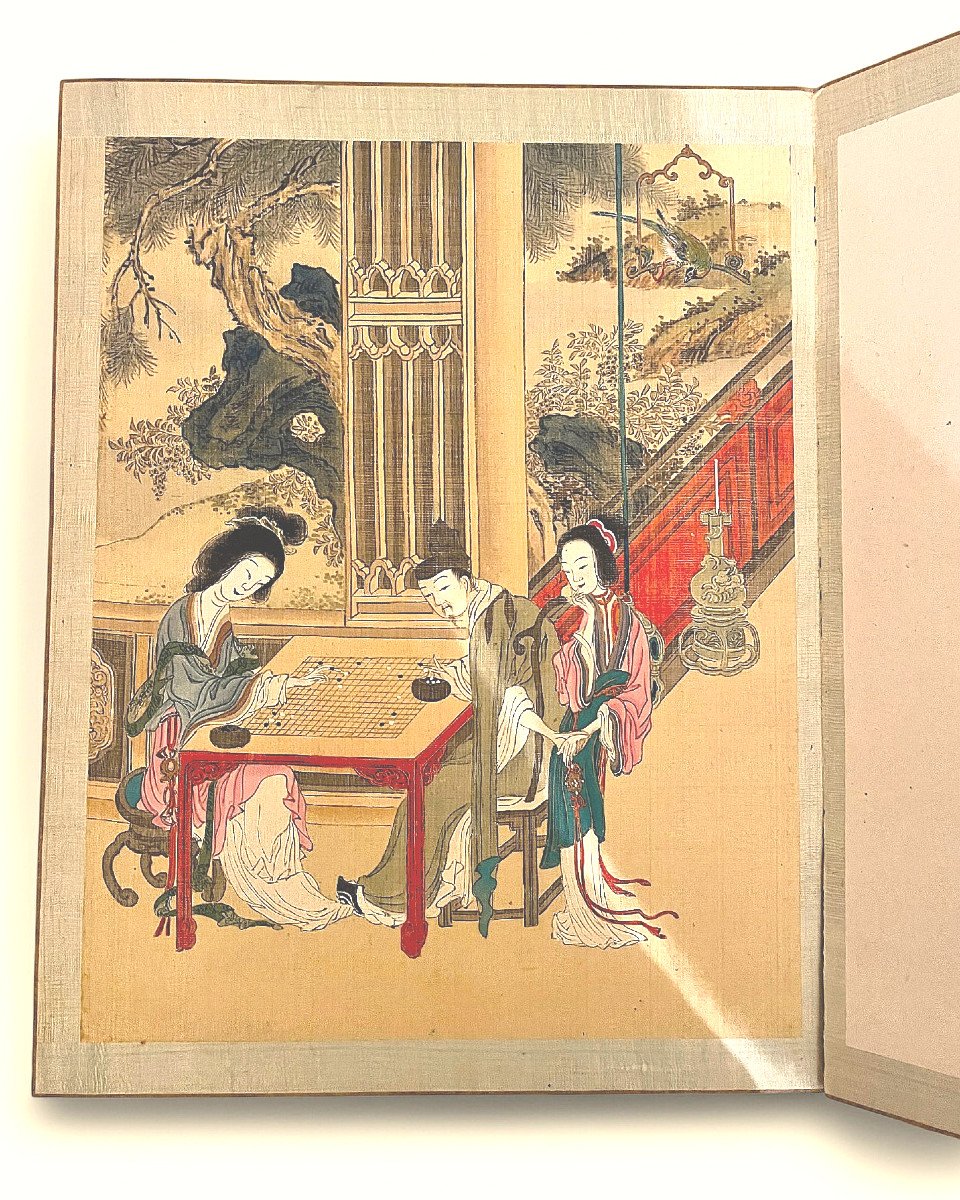 Chinese “pillow Book” Of 12 Erotic Paintings, Qing Dynasty, 19th Century