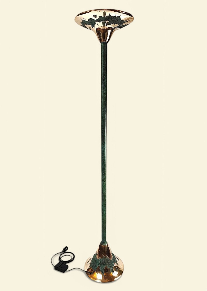 Pair Of Brutalist Floor Lamps By Maison Valenti, 1970s-1980s-photo-1