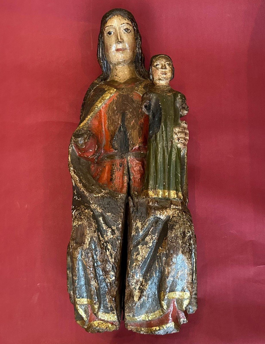 Virgin And Child French Catalonia Or Auvergne Late 13th Early 14th Centuries