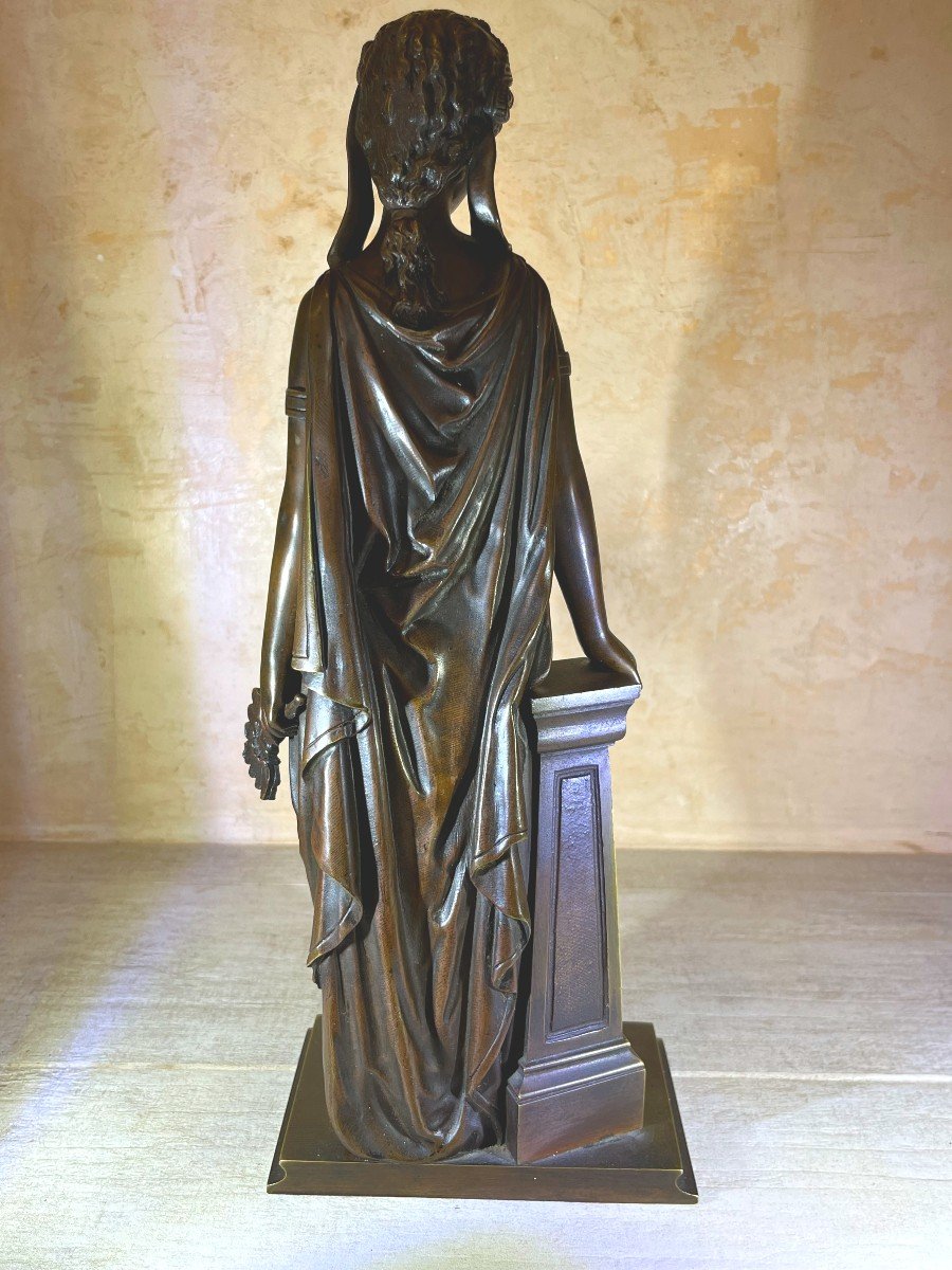 Bronze Sculpture Of Cleopatra 19th Century-photo-2