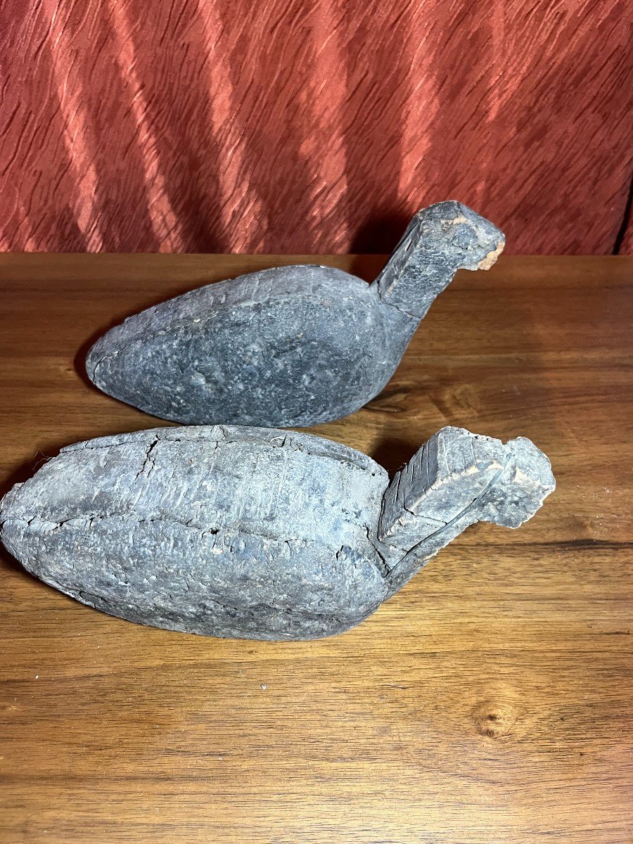 Set Of Two Hunting Decoys, Shapes, Lures, Chards-photo-2