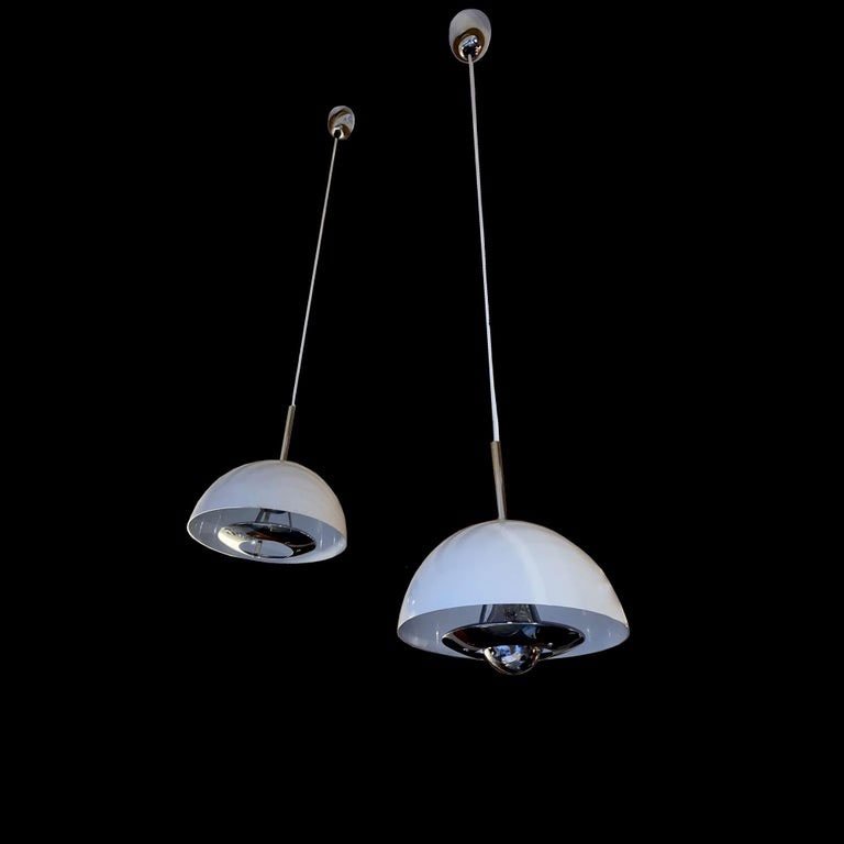 Pair Of Disderot Chrome Ceiling Lights-photo-4