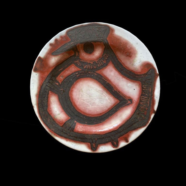 Jacques Pouchain Exceptional Enameled Earthenware Dish-photo-2