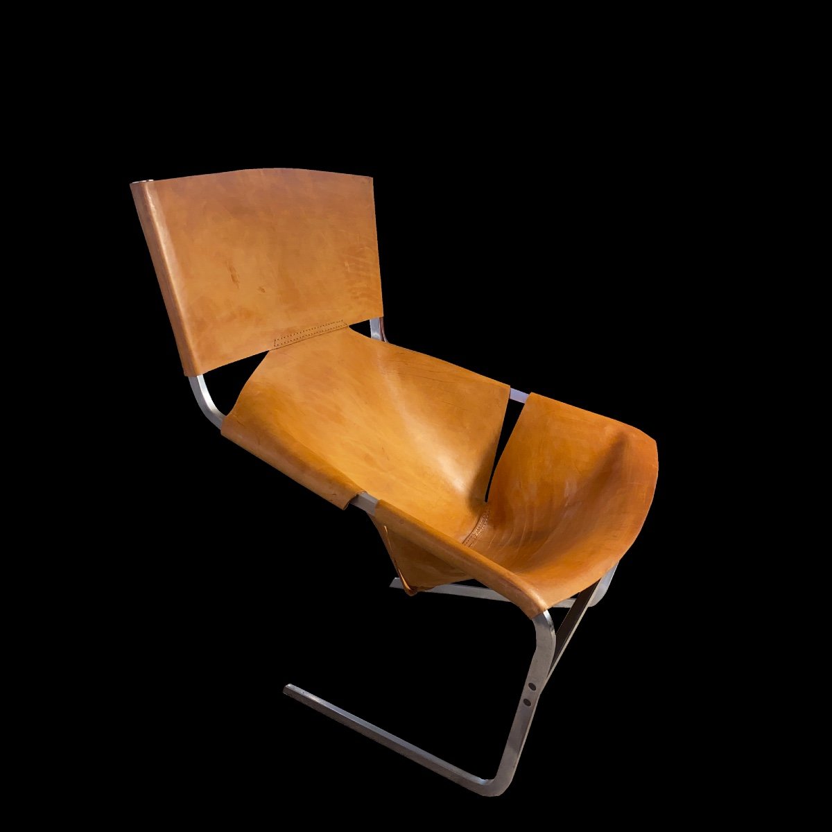 Pierre Paulin Fauteuil F444 En Cuir Artifort 1963-photo-2