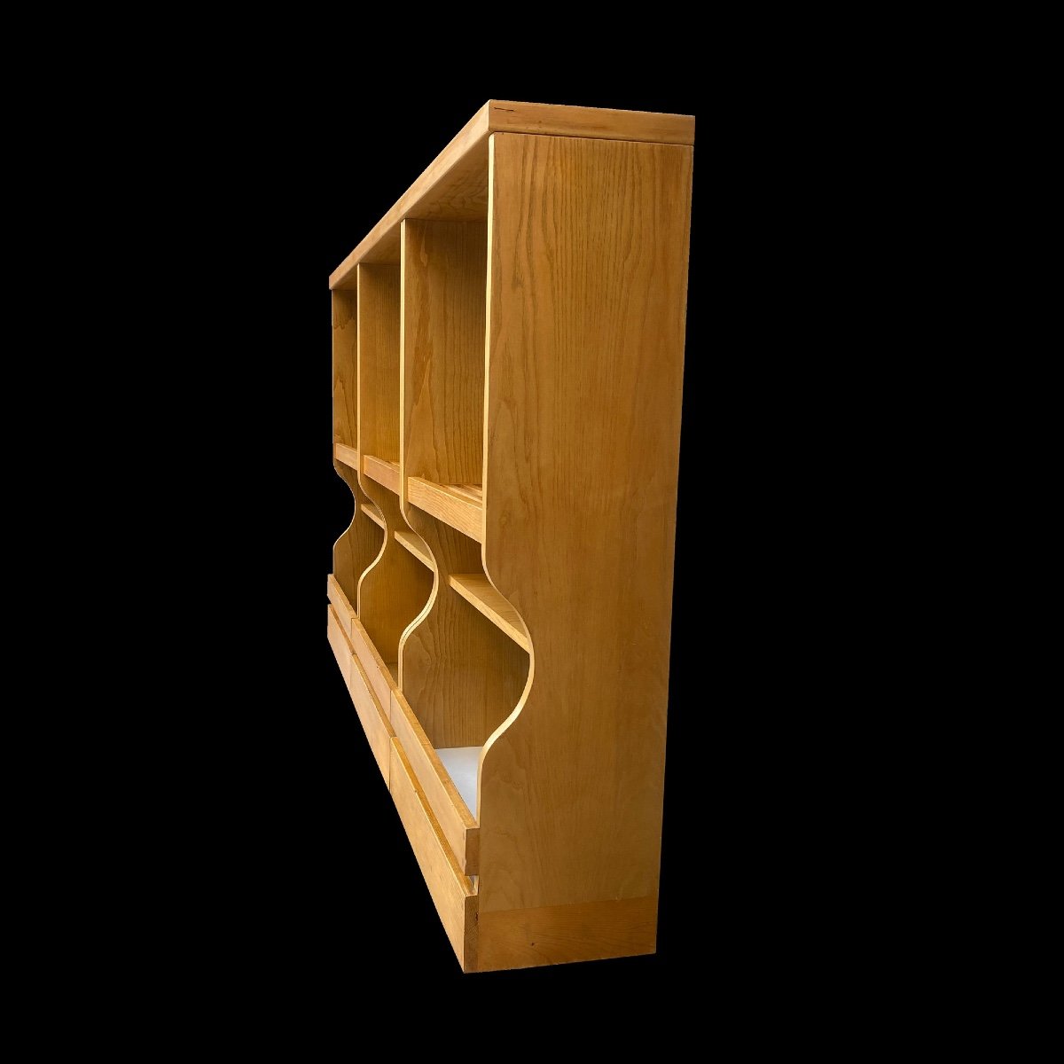 Charlotte Perriand Shelves In Ash From Les Arcs 1968-photo-3