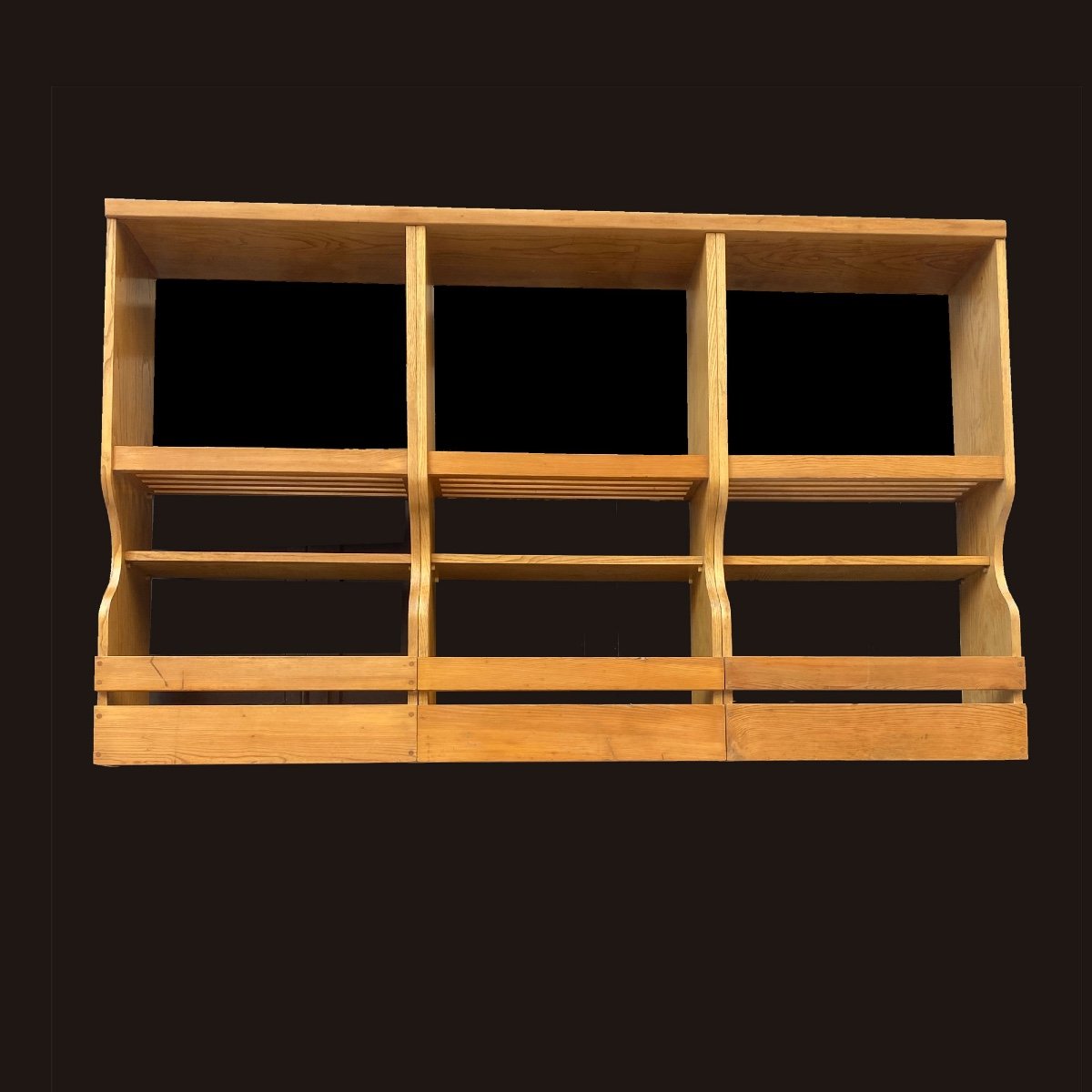 Charlotte Perriand Shelves In Ash From Les Arcs 1968-photo-4