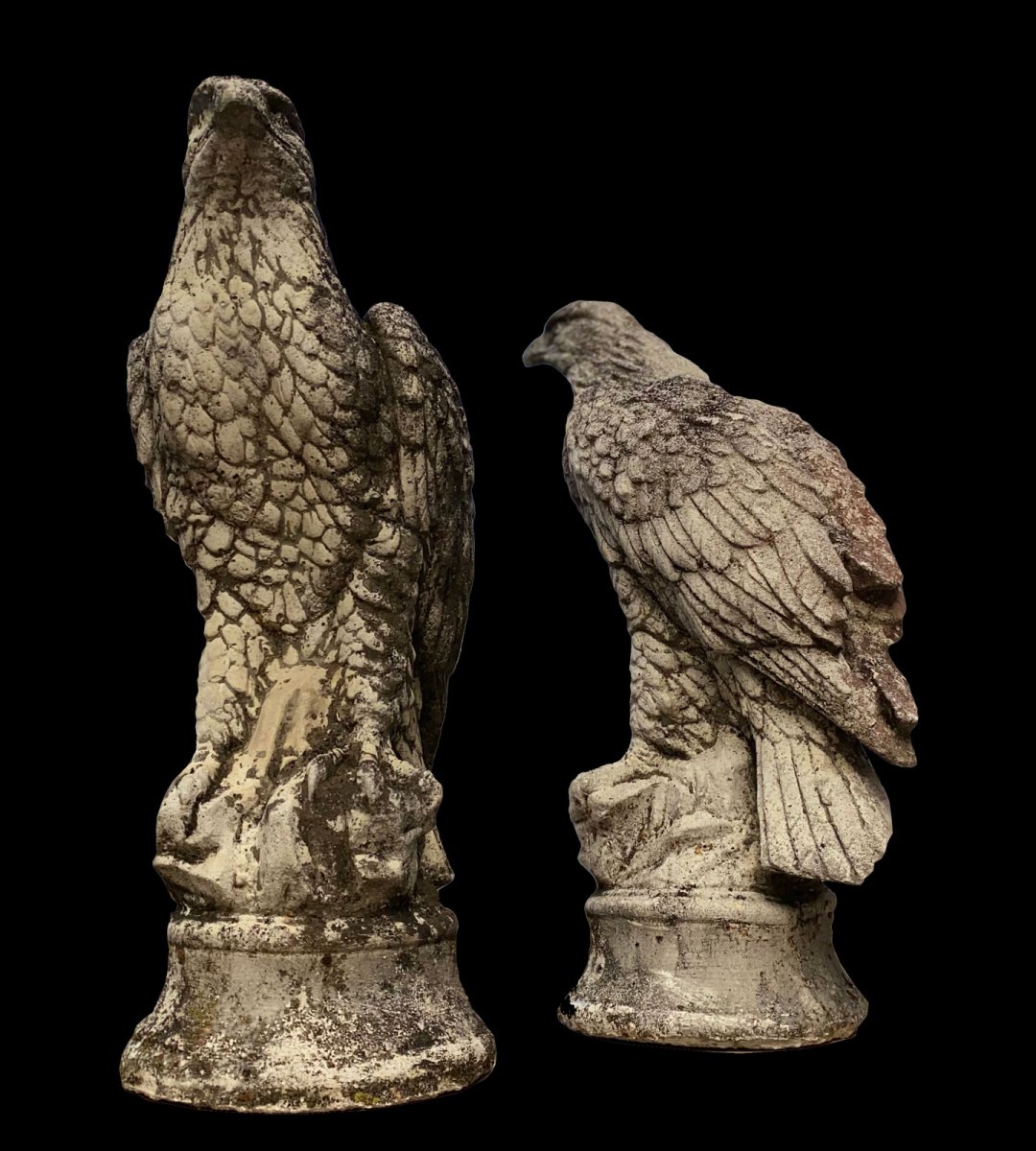 Pair Of Stone Eagles-photo-2