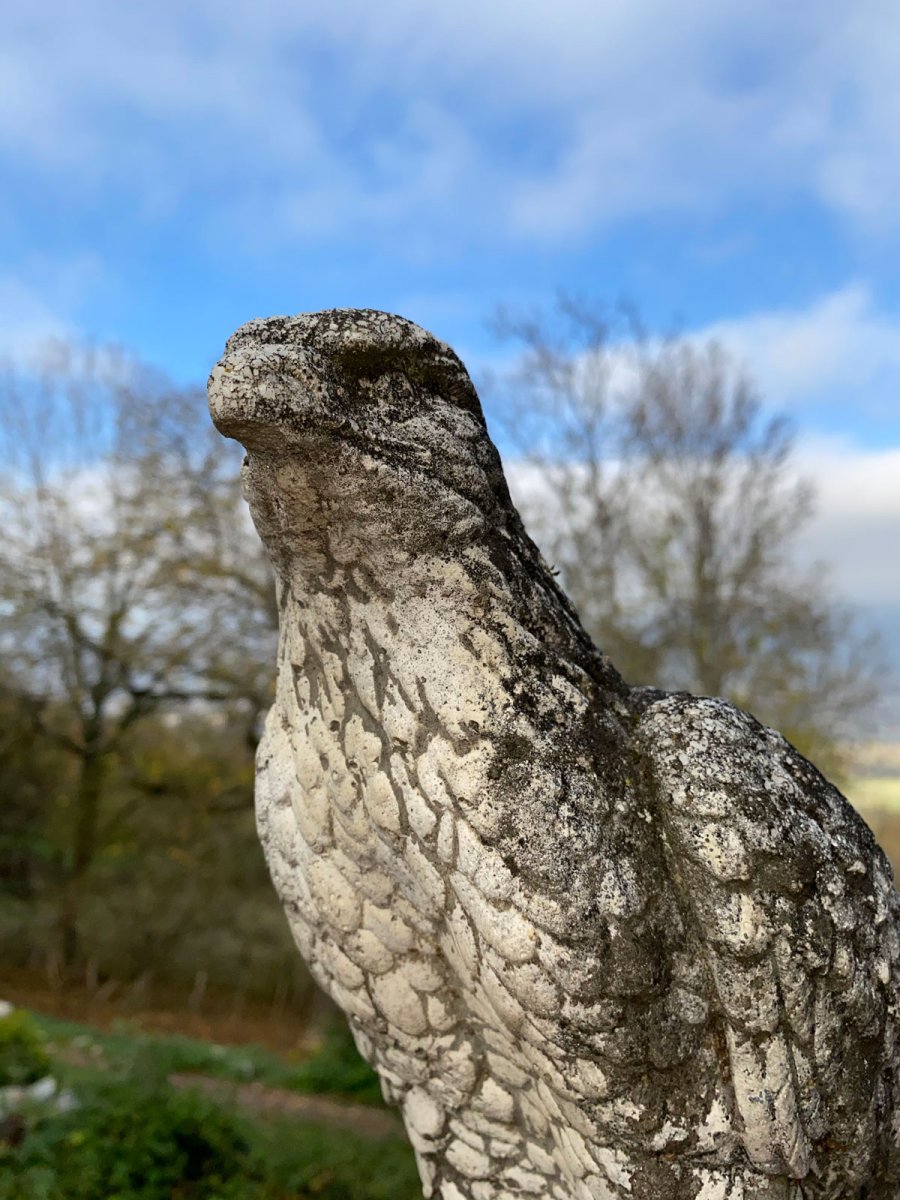 Pair Of Stone Eagles-photo-4