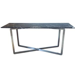 Michel Boyer Aluminum And Marble Console Edition Rouve