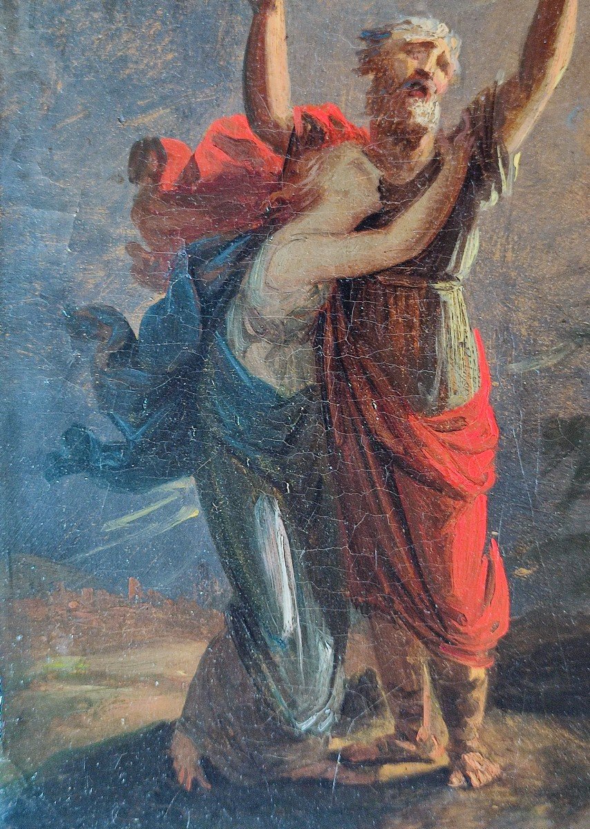 Oedipe Et Antigone. école Néo Classique. 18 ème Siècle -photo-2