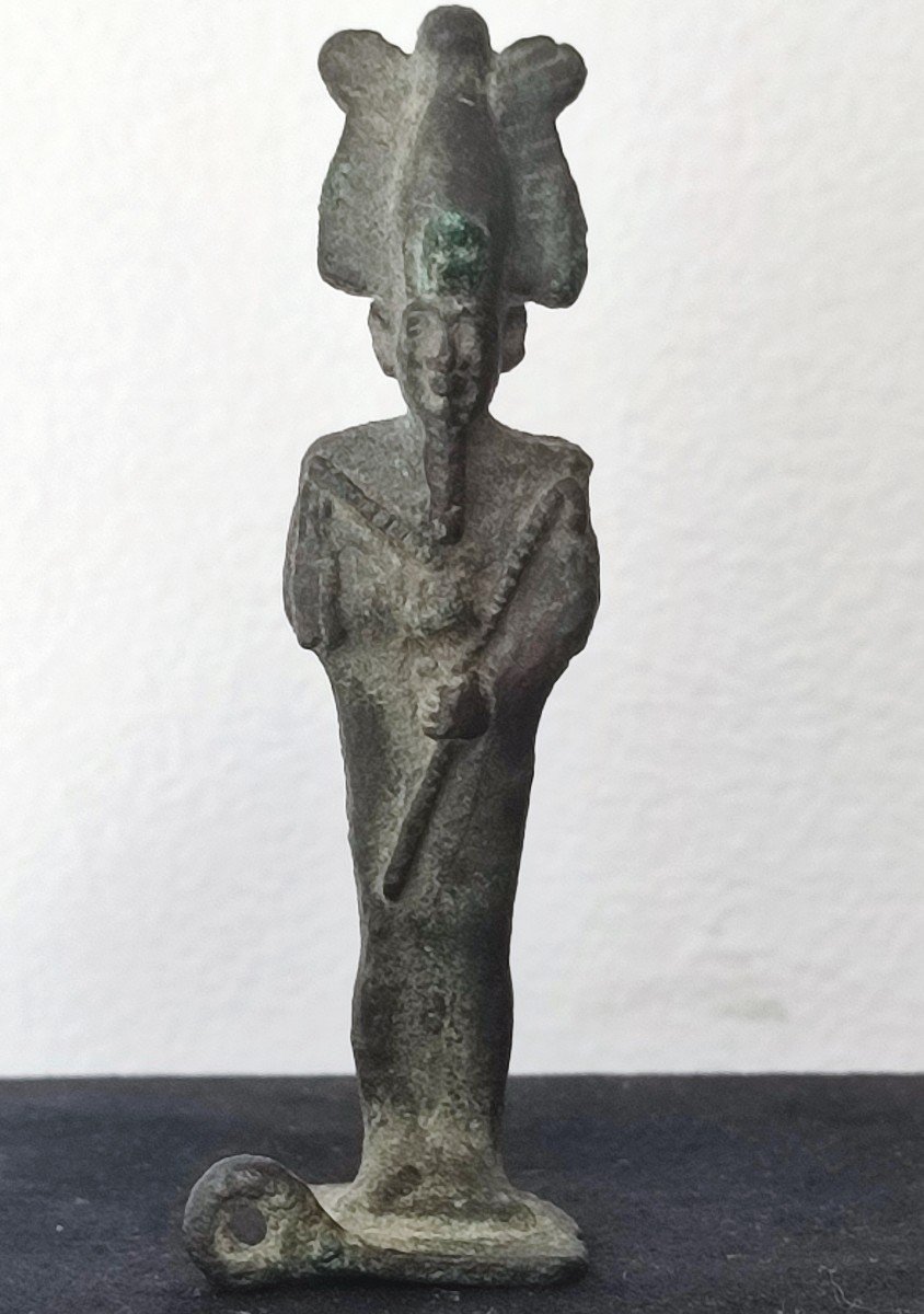 Osiris En Bronze. Epoque Ptolémaique.