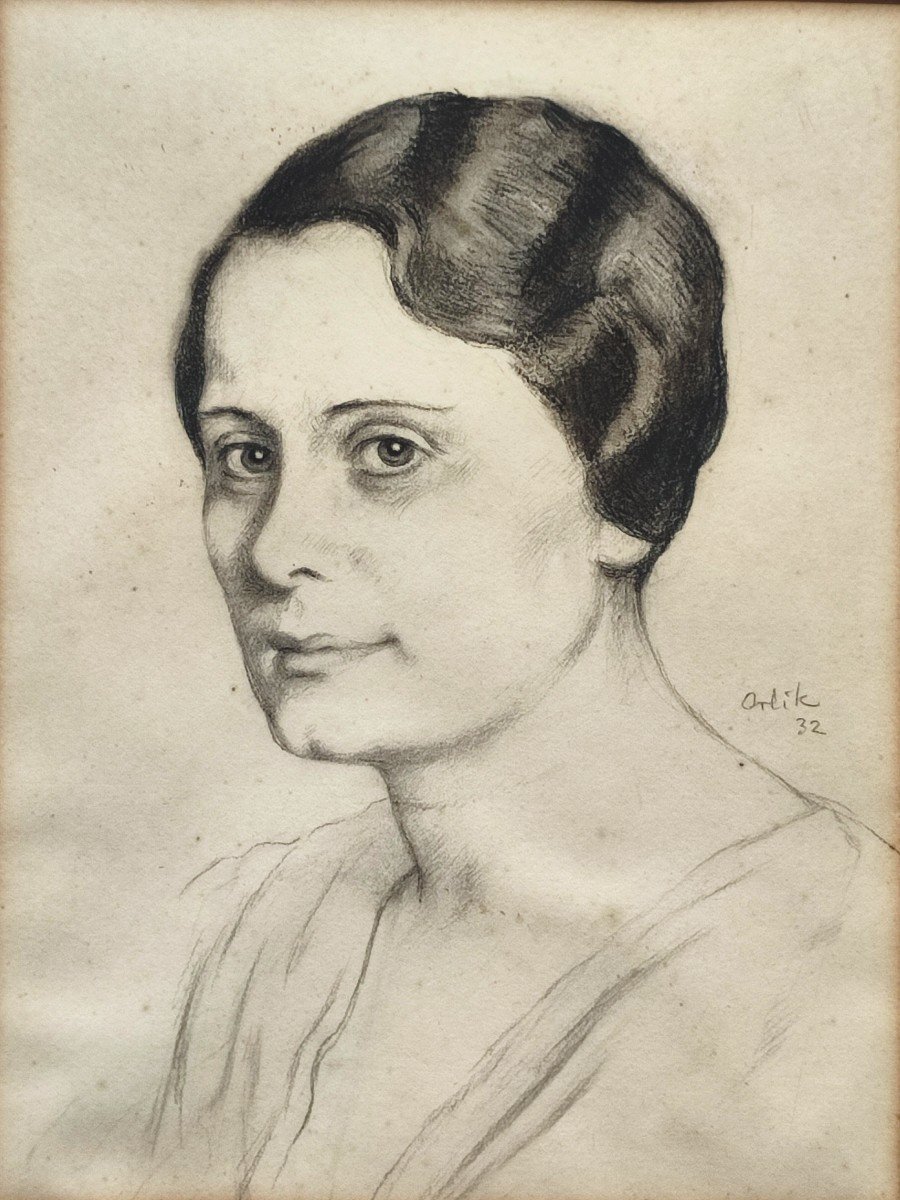 Emil Orlik. Portrait De Femme 1932.
