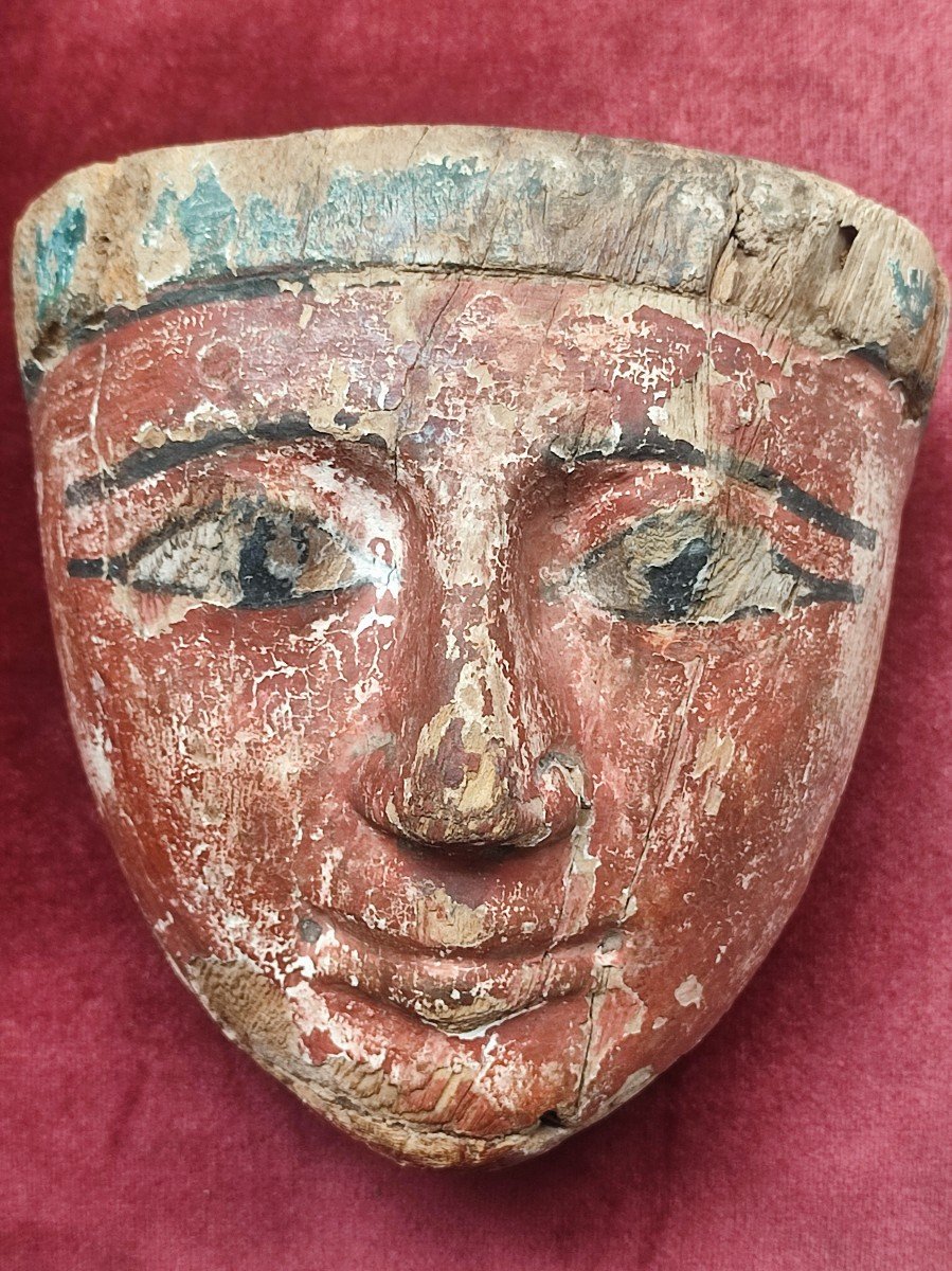 Masque Egyptien, Epoque Ptolemaique. IV eme siècle avant J.C