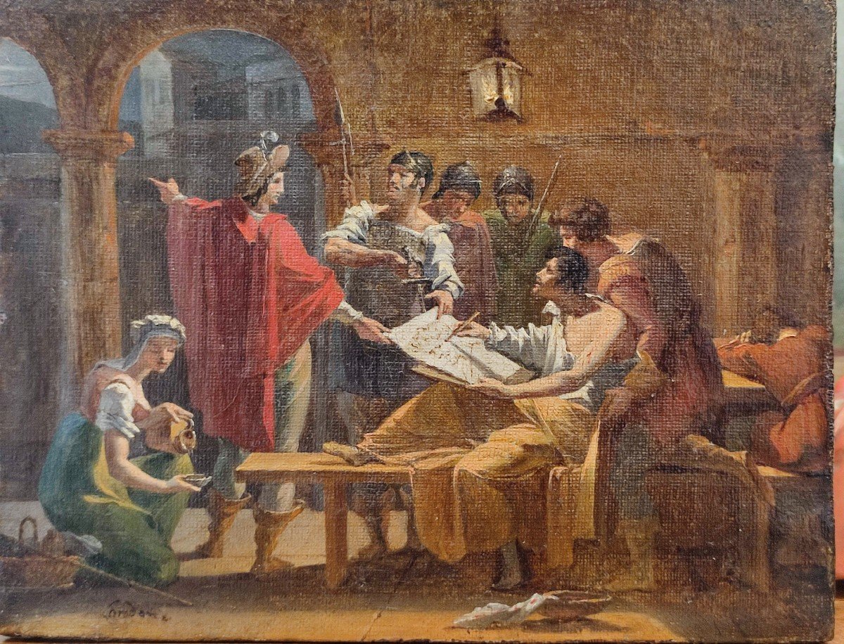 Pierre Jérôme Lordon, Scene From Ancient History. Circa 1800