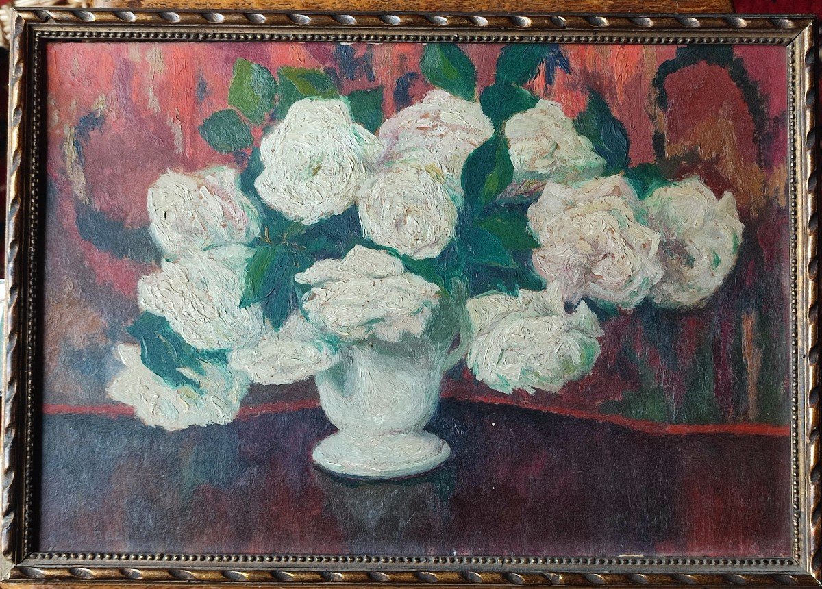 Le Bouquet de roses. Raymond Quibel, Vers 1920