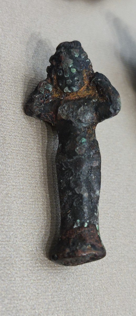 Amulettes En Bronze , Egypte époque Ptolémaïque.-photo-4