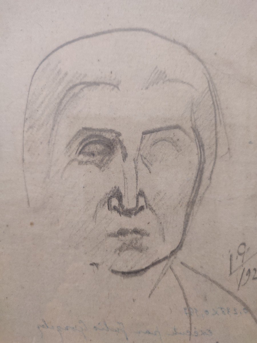 Julio Gonzalez. Drawing Dated 1926-photo-4