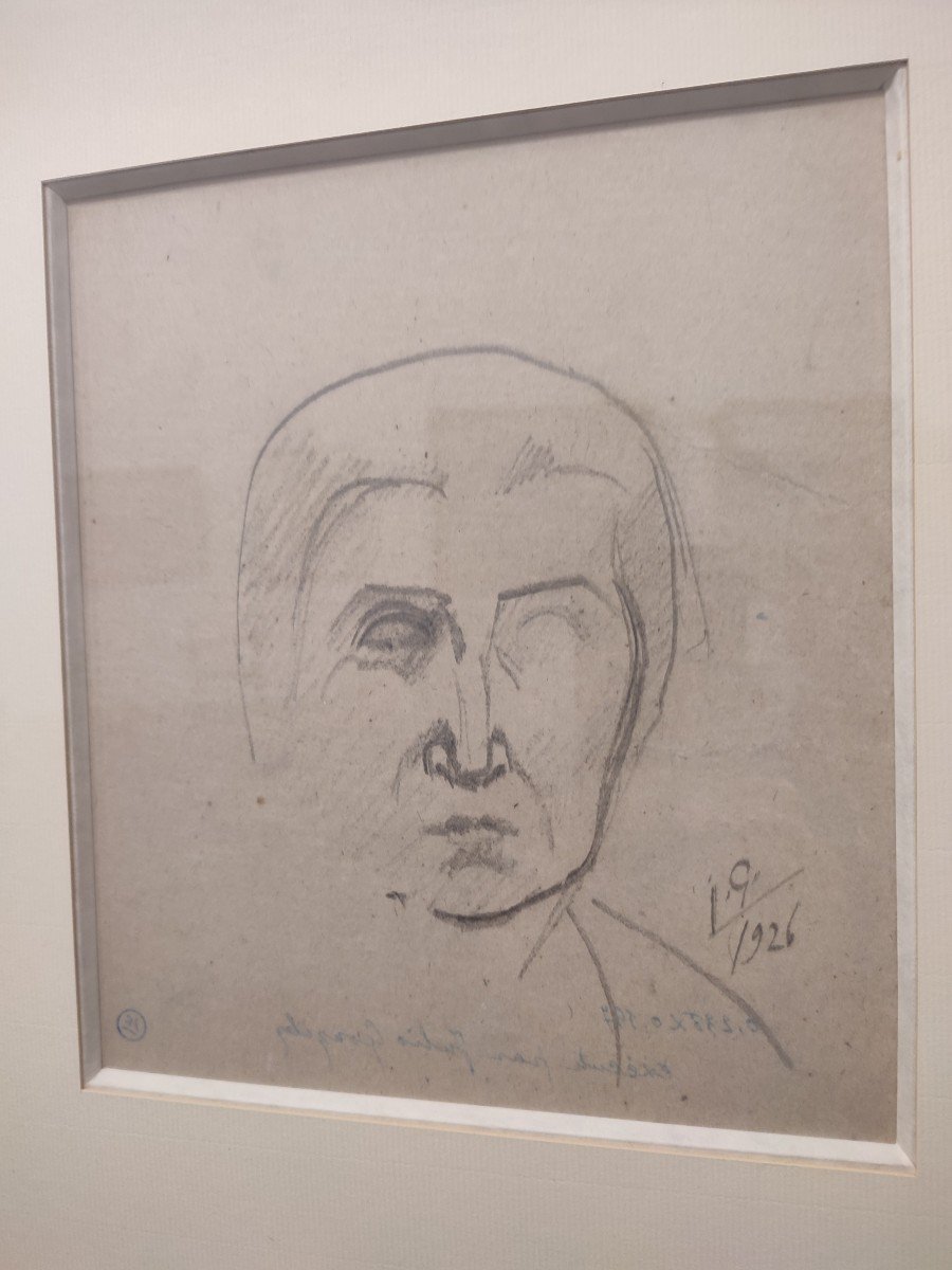 Julio Gonzalez. Drawing Dated 1926-photo-2