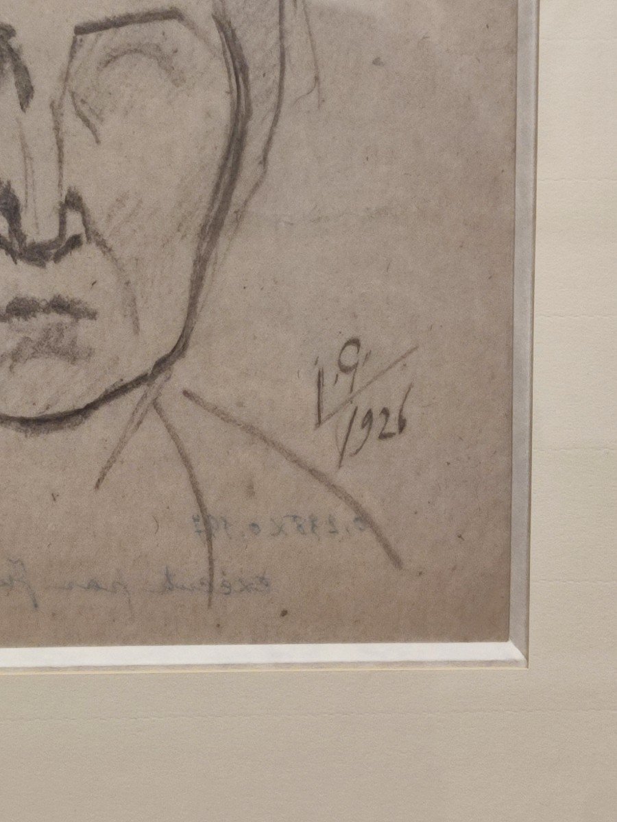 Julio Gonzalez. Drawing Dated 1926-photo-2