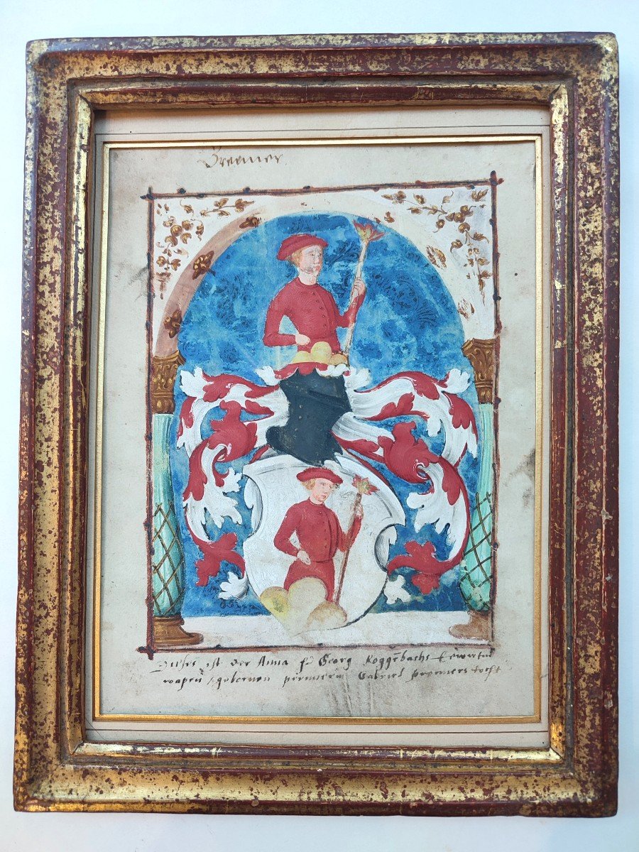 16th Century Miniature On Vellum. Germany Or Switzerland 