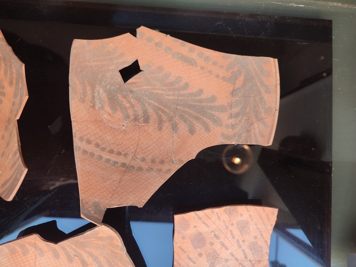 Five Fragments Of Nabataean Cups. 1st Century.-photo-3