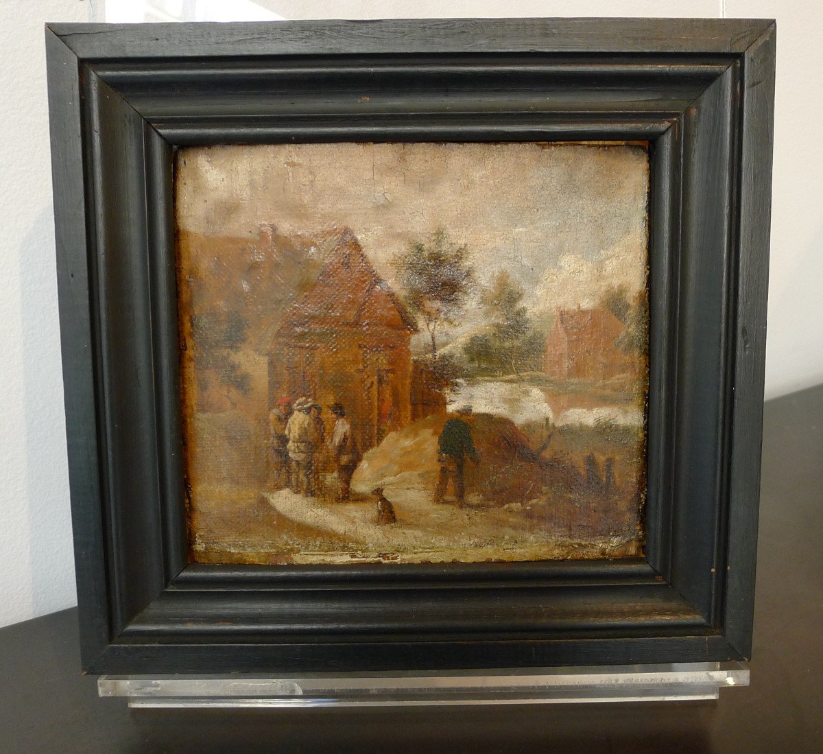 Village Scene, Flemish School Of The XVIIth Century-photo-2