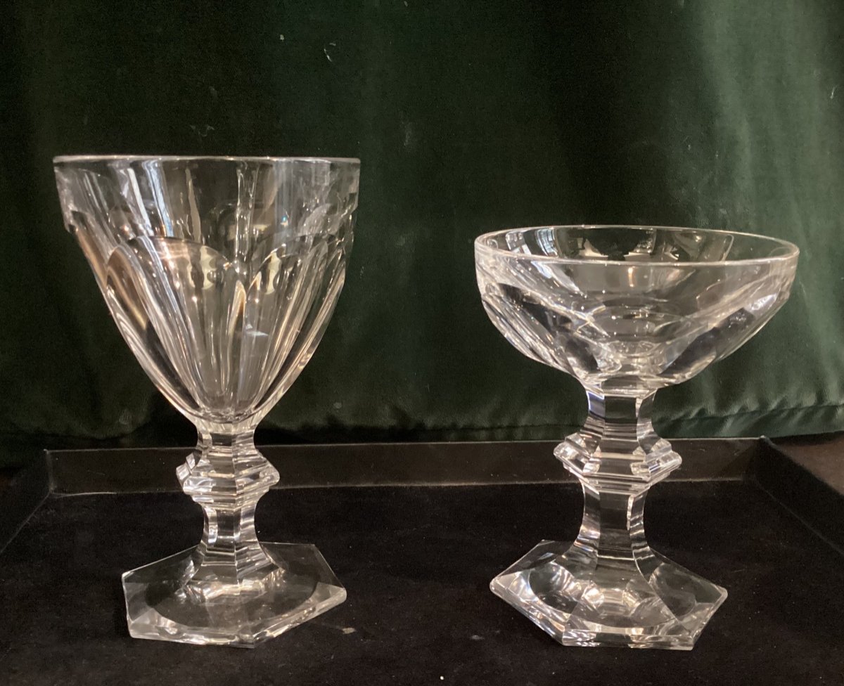 Baccarat - Early 20th Century Crystal Glass Service, Harcourt Model-photo-4