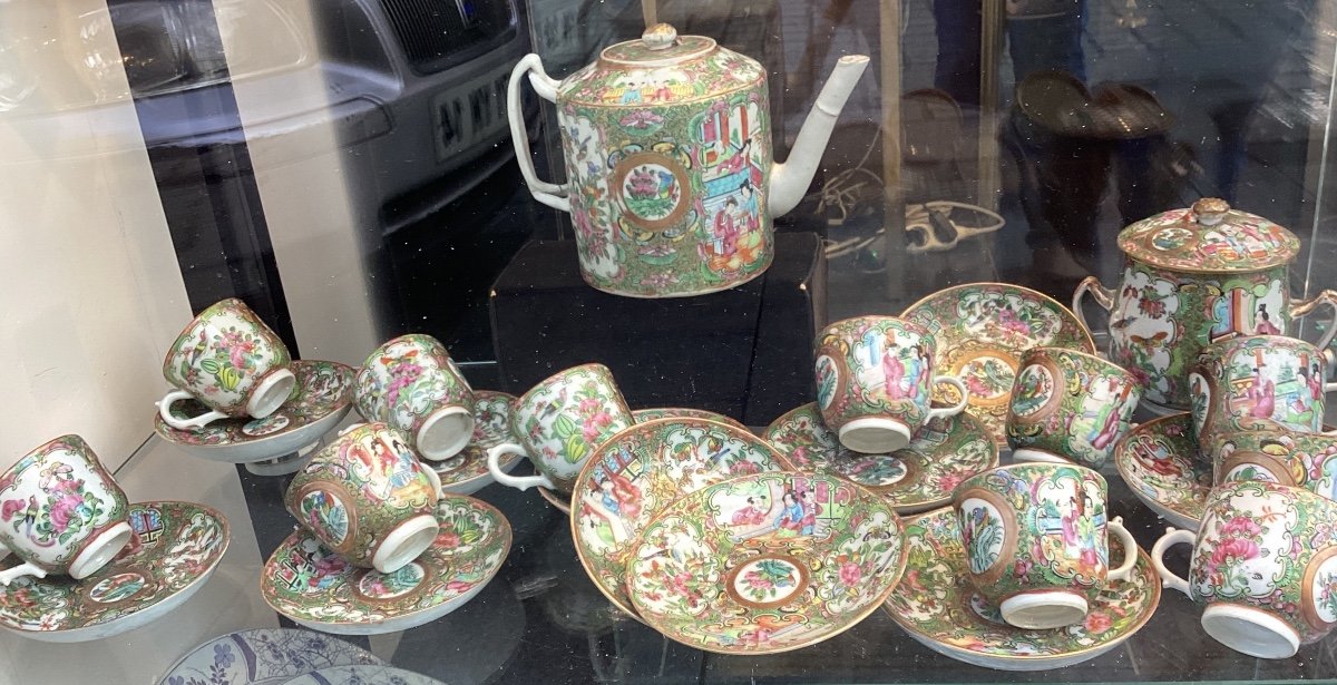 Canton - Porcelain Tea Service - 19th Century