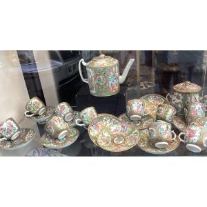 CANTON - service é à thé en porcelaine - époque XIXe