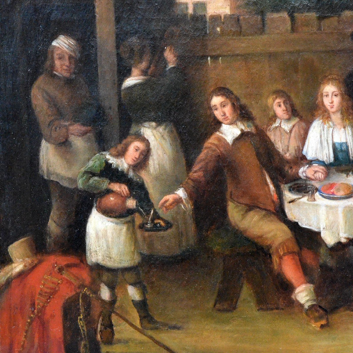 The Family Meal. (detail)