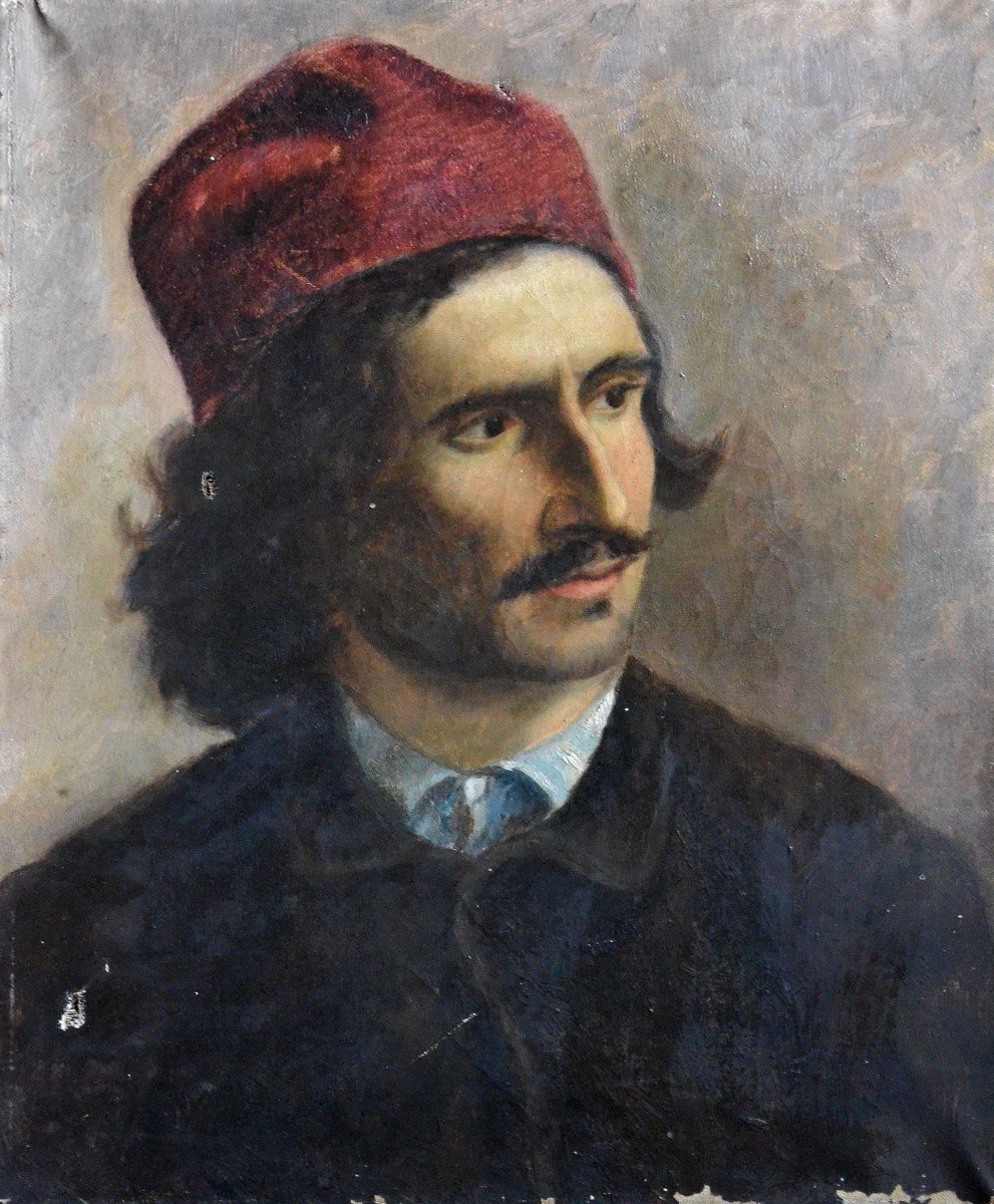 Homme au bonnet rouge (détail)-photo-2