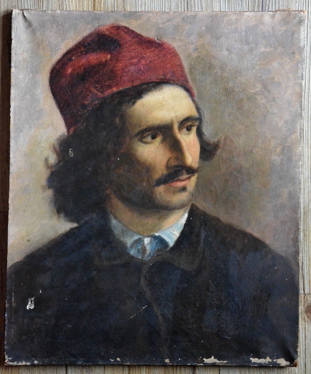 Homme au bonnet rouge (détail)-photo-3