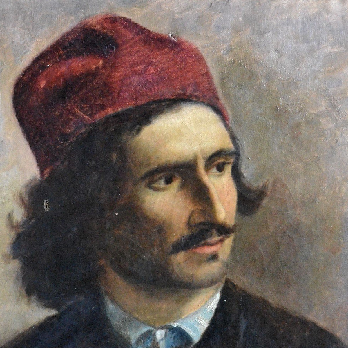 Homme au bonnet rouge (détail)