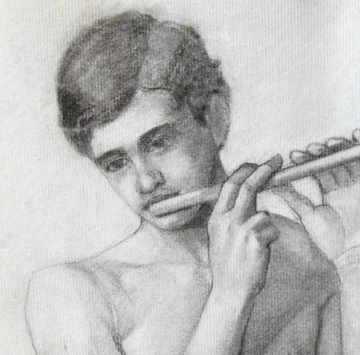 The Young Flutist (detail)-photo-4