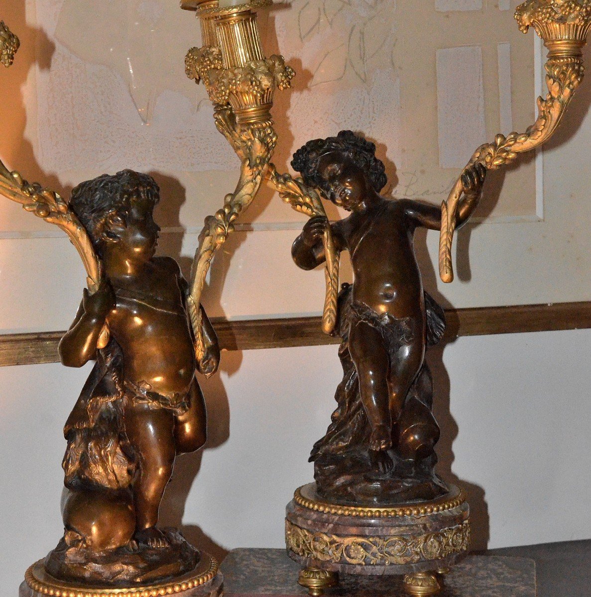 Candélabres aux putti.        -photo-3