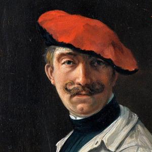 Portrait Of A Painter. (detail)