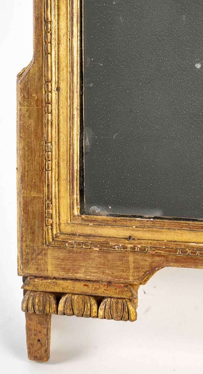 Mirror In Golden Carved Wood, Louis XVI Period-photo-3