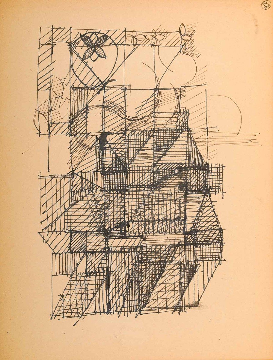 Dora Maar, "geometric Study", Circa 1966-photo-2