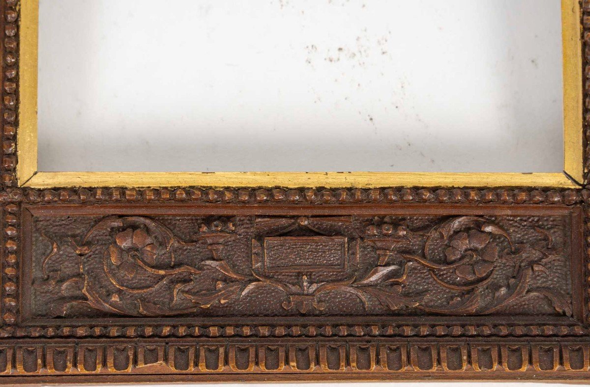 19th Century Carved Wooden Frame-photo-4