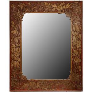 Important Art Nouveau Period Mirror Frame