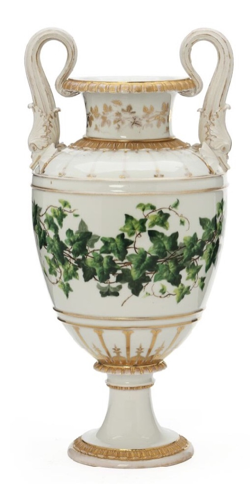 Large Ivy Vase, After Hetsch,, 1836 ,royal Copenhagen Porcelain -photo-2