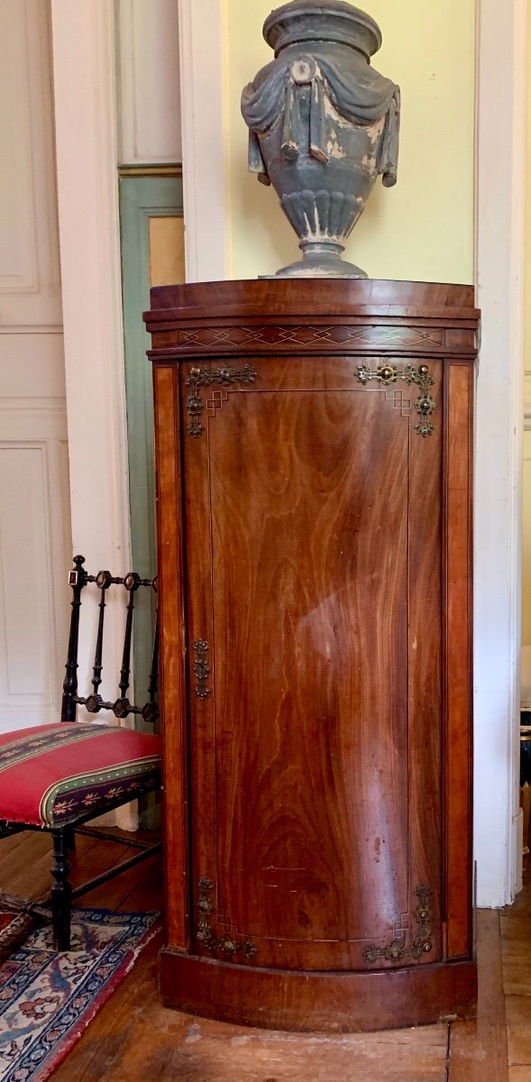 Pair Of Neo Classical Mahogany Pedestals-cabinets 