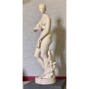 Venus Médicis , Grande Figurine Bicuit Gustavsberg , Vers 1900 