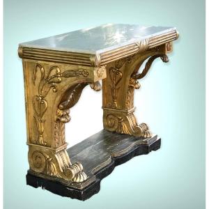 Console Gilt  And  Carved Wood , Sweden Empire , 1840