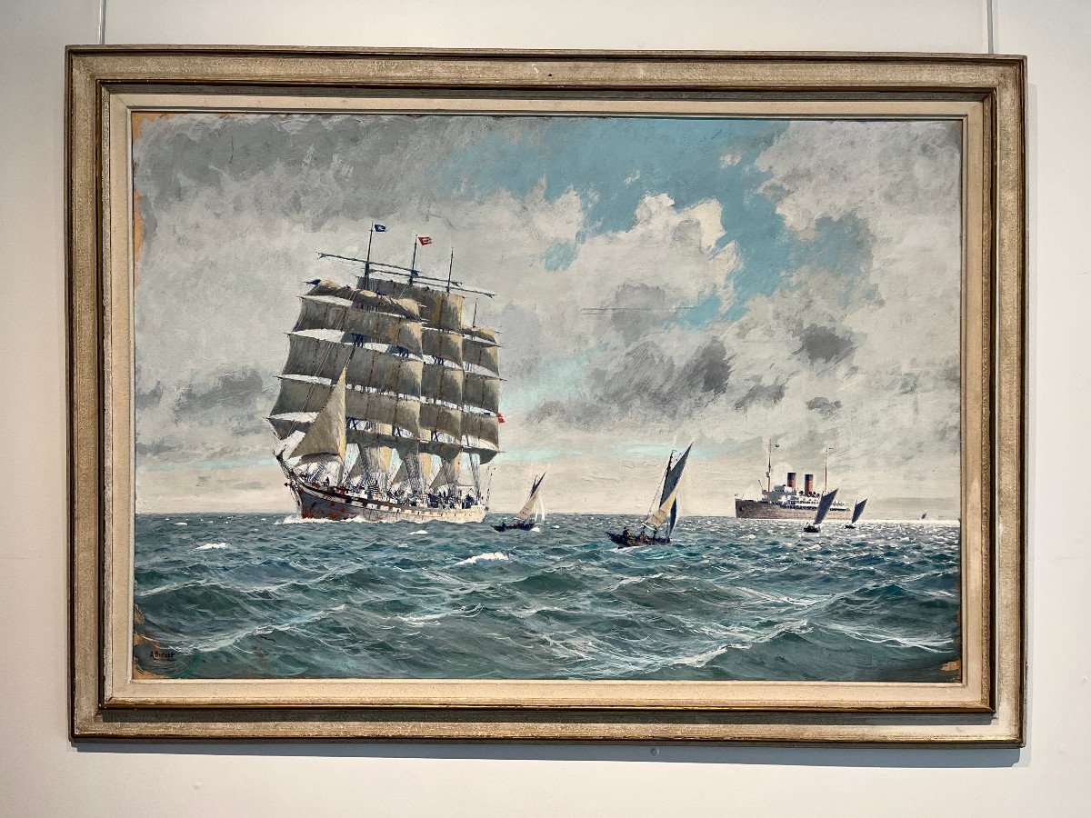 Rade du Havre au début du XXème siècle par Albert BRENET-photo-2