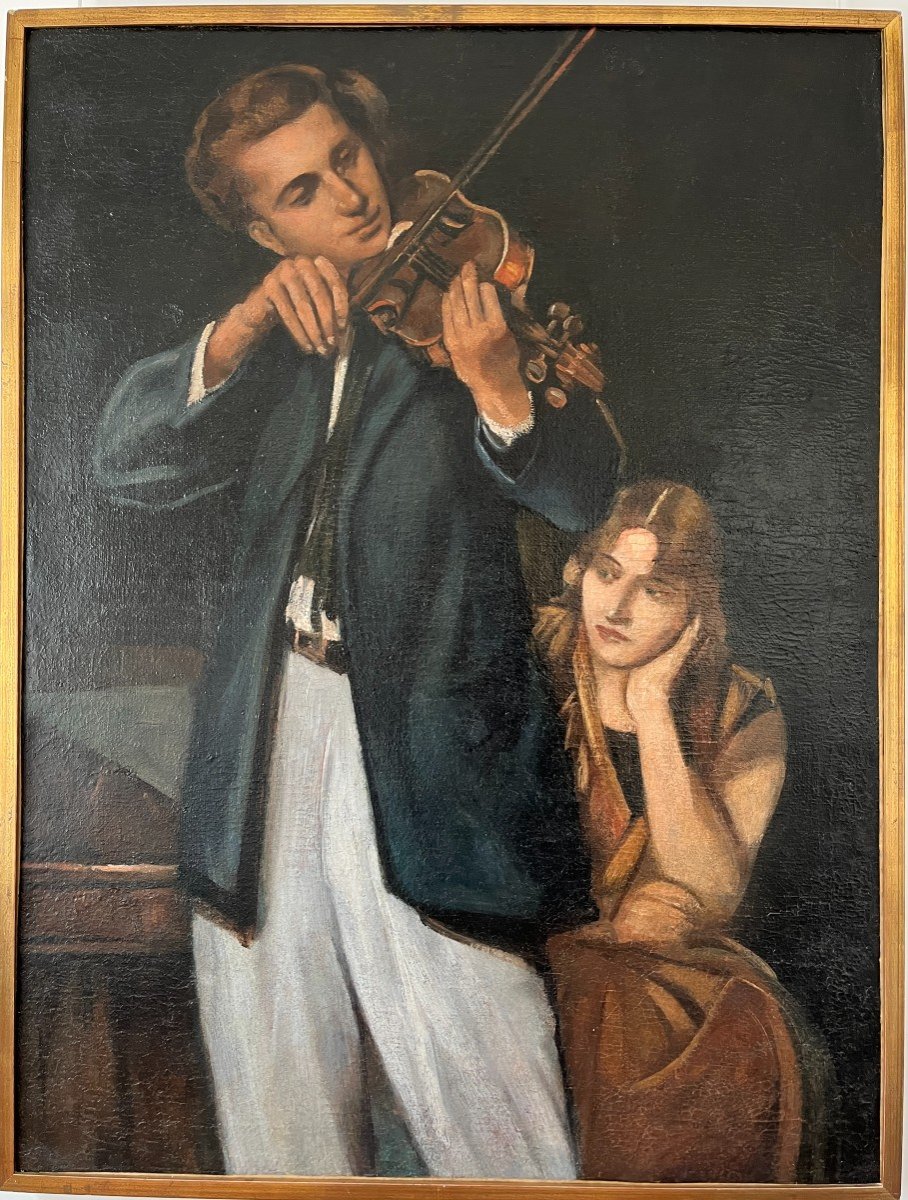 Le violoniste par Émile BERNARD-photo-2